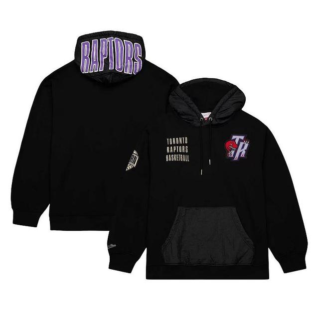 Mens Mitchell & Ness Black Toronto Raptors Team OG 2.0 Vintage Logo Fleece Pullover Hoodie Product Image