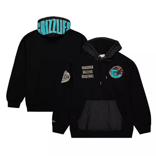 Mens Mitchell & Ness Black Vancouver Grizzlies Hardwood Classics Team OG 2.0 Vintage Logo Fleece Pullover Hoodie Product Image