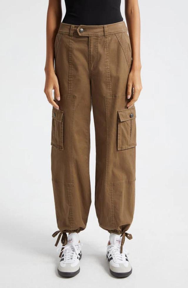 Cinq A Sept Zola Cargo Pants In Olive Green Product Image