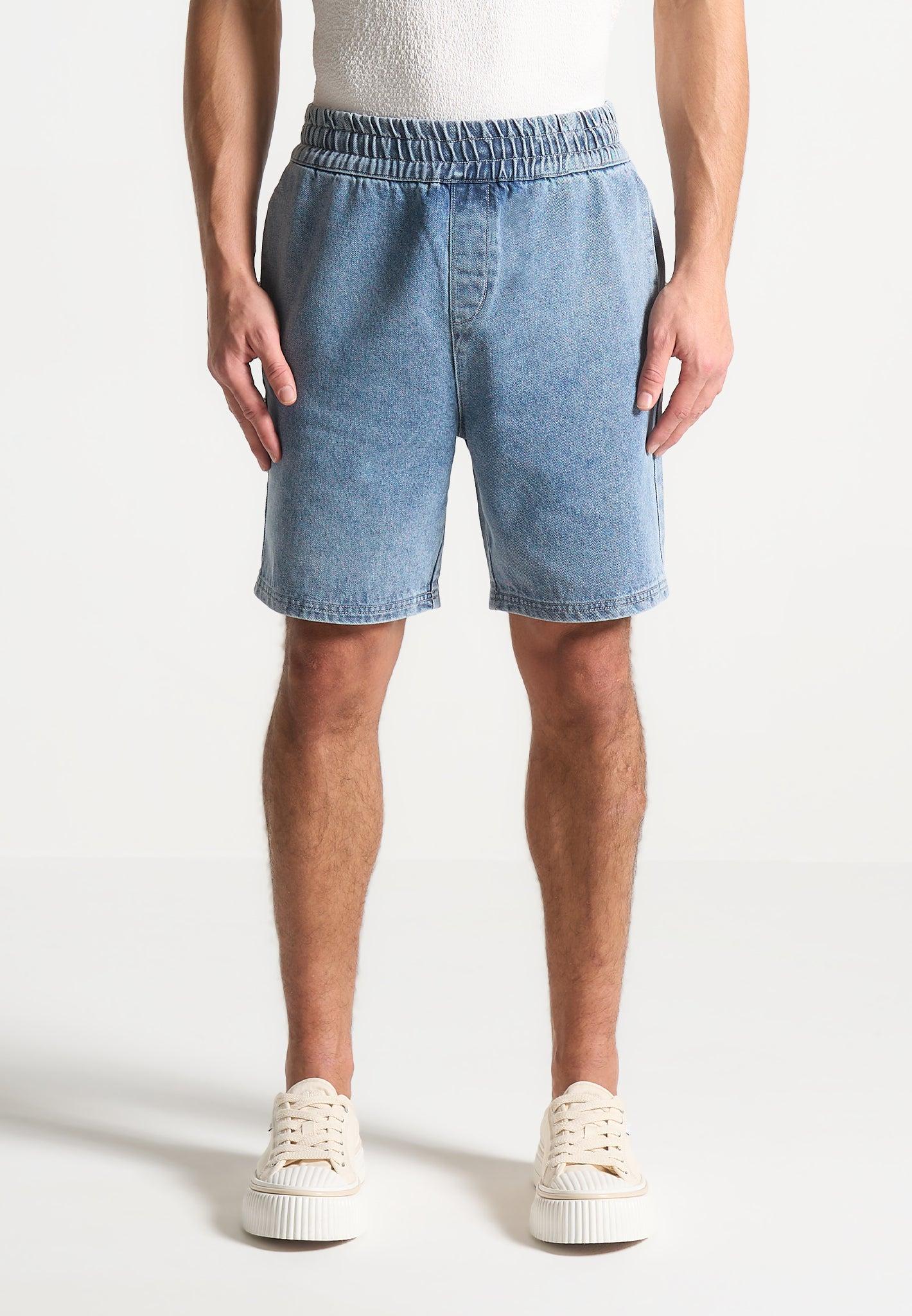 Denim Shorts - Mid Blue Male Product Image