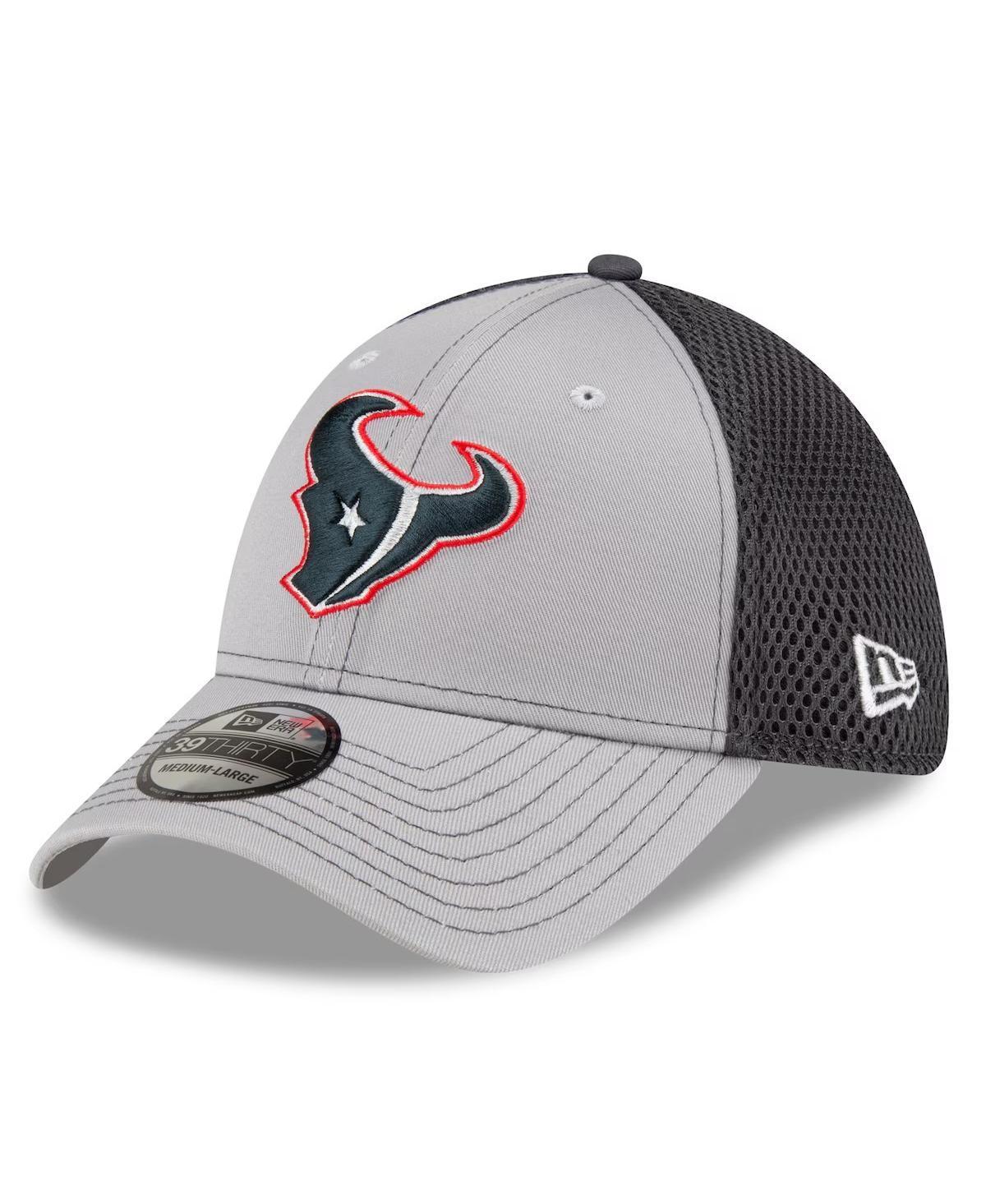 Mens New Era Gray Houston Texans Neo 39THIRTY Flex Hat Product Image