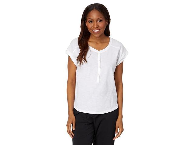 PACT Featherweight Slub Dolman Henley Women's Clothing Product Image