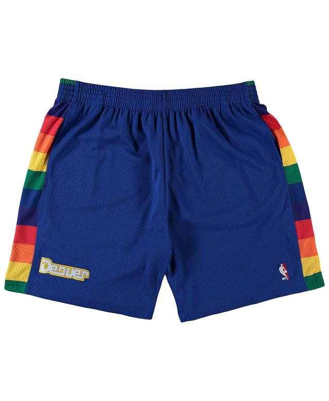 Men's Royal Denver Nuggets Big and Tall Hardwood Classics Team Swingman Shorts Product Image