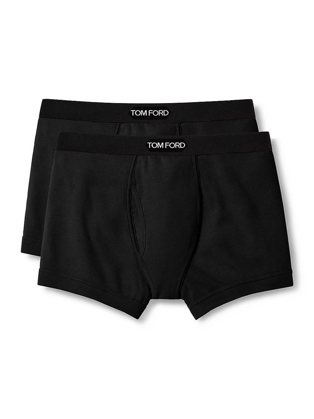 Mens 2-Pack Stretch-Cotton Logo Boxer Briefs Product Image