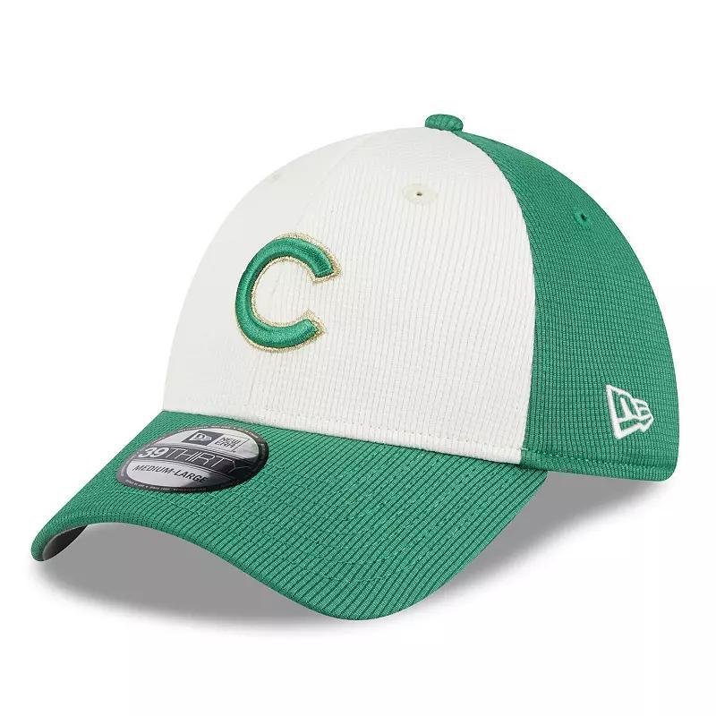 Mens New Era /Green Chicago Cubs 2024 St. Patricks Day 39THIRTY Flex Fit Hat Product Image