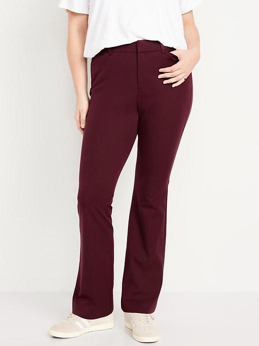 High-Waisted Pixie Flare Pants Product Image