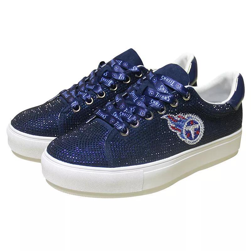 Womens Cuce Tennessee Titans Team Colored Crystal Sneakers Blue Product Image