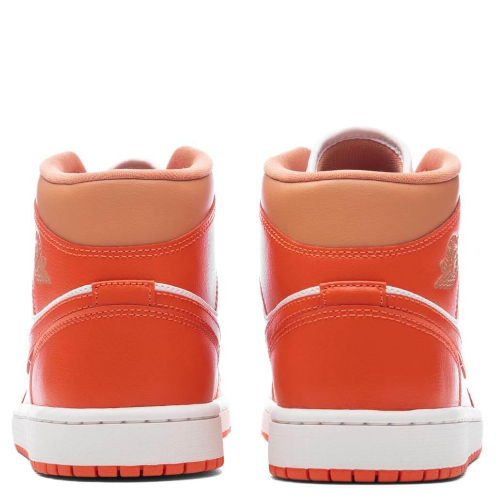 Air Jordan 1 Mid Women's - Summit White/Cosmic Clay/Amber Brown Female Product Image