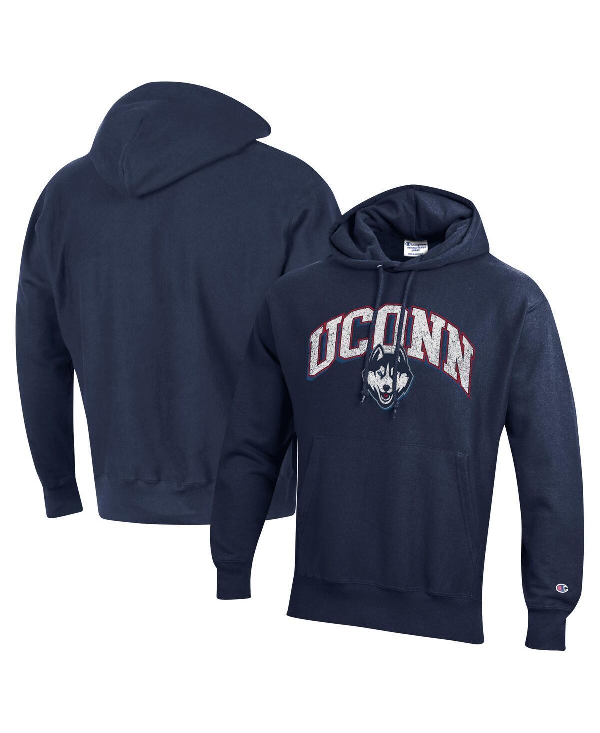 Champion Mens UConn Huskies Vault Late Night Reverse Weave Pullover Hoodie Product Image