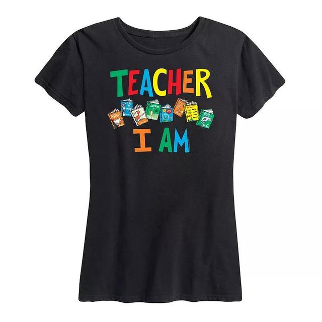 Womens Dr. Seuss Teacher I Am Graphic Tee Product Image