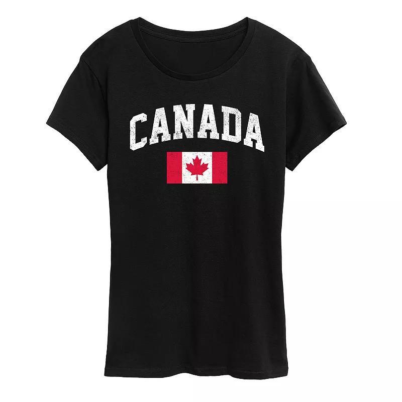 Womens Canada Flag Graphic Tee Product Image