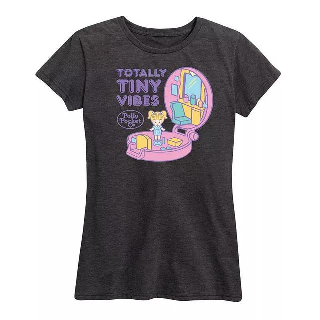 Womens Polly Pocket Totally Tiny Vibes Graphic Tee Heather Grey Product Image