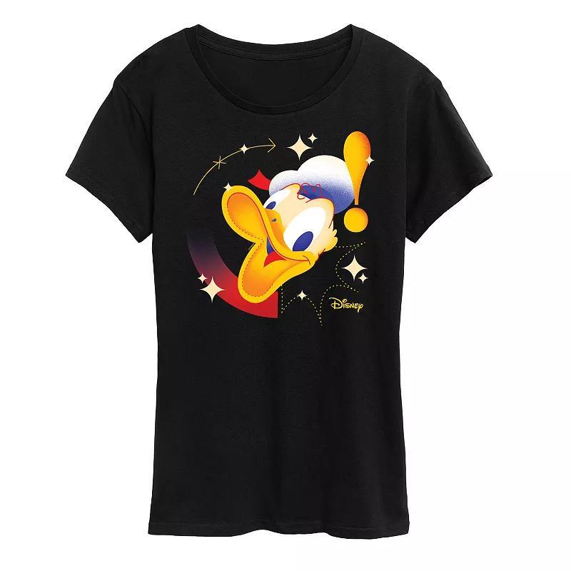 Disneys Donald Duck Womens Head Graphic Tee Product Image