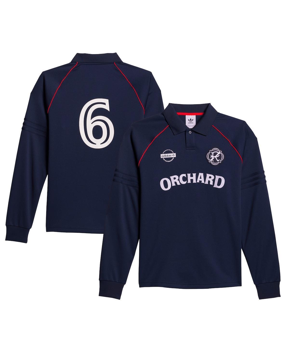 Mens adidas Navy Orchard x New England Revolution Skateboarding Long Sleeve Jersey Ner Blue Product Image