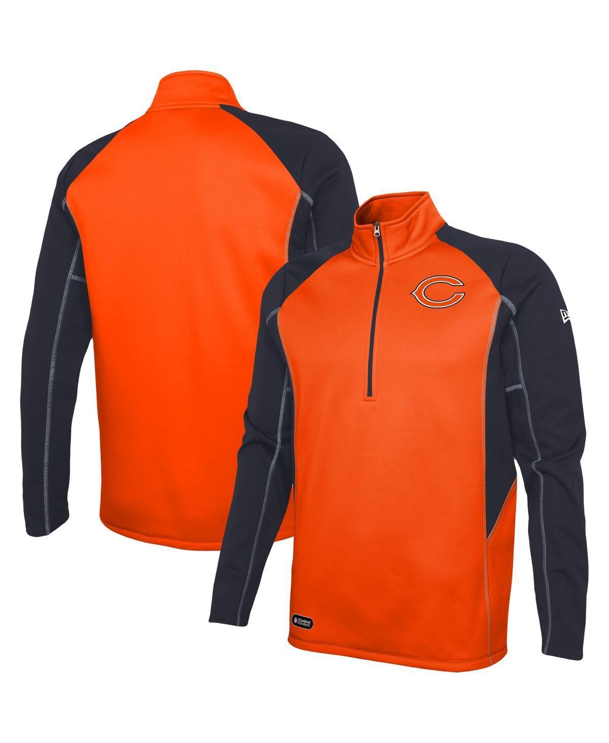 Mens New Era Chicago Bears Combine Authentic Two-a-Days Half-Zip Jacket Product Image