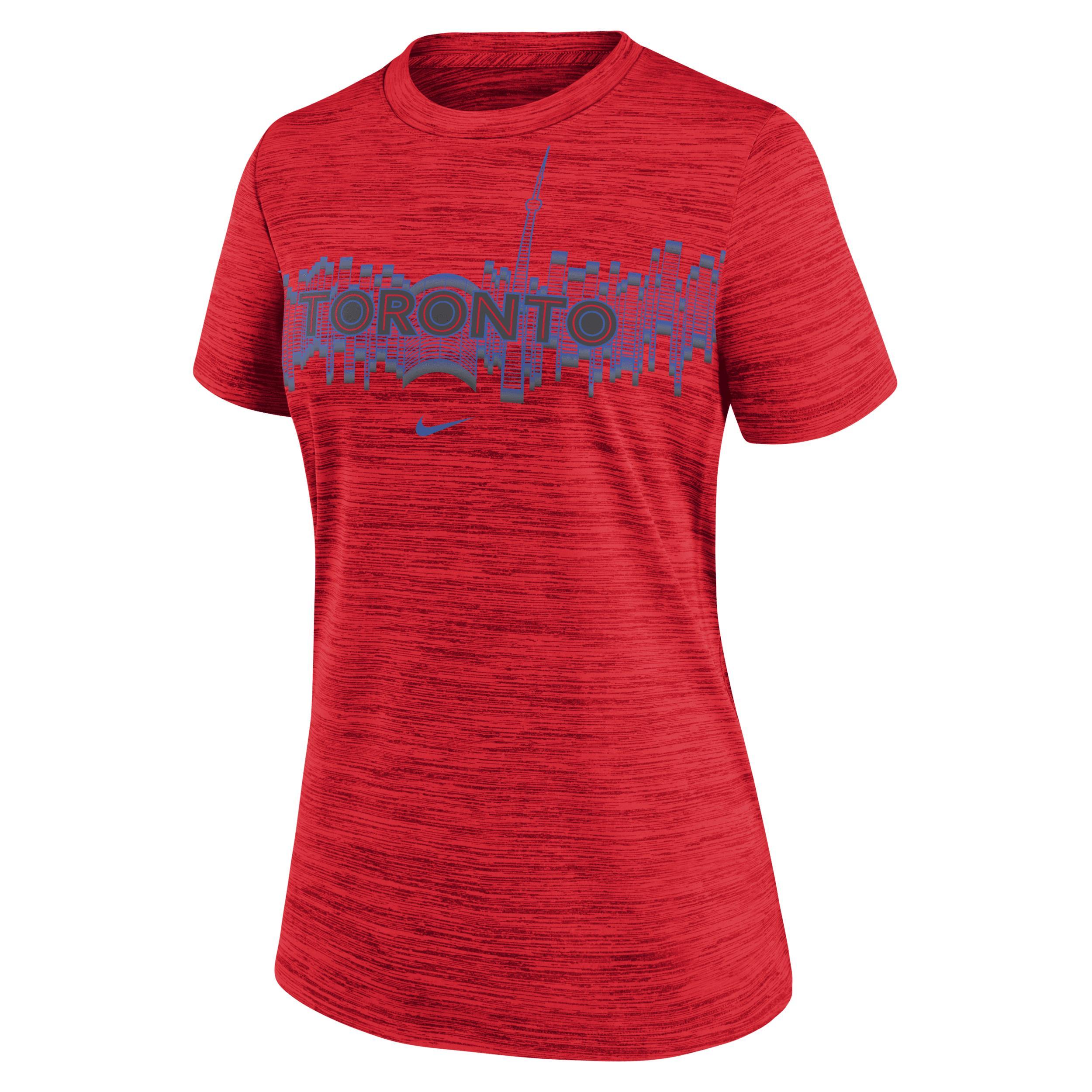 Nike Womens Red Toronto Blue Jays 2024 City Connect Velocity Performance Practice T-Shirt Product Image