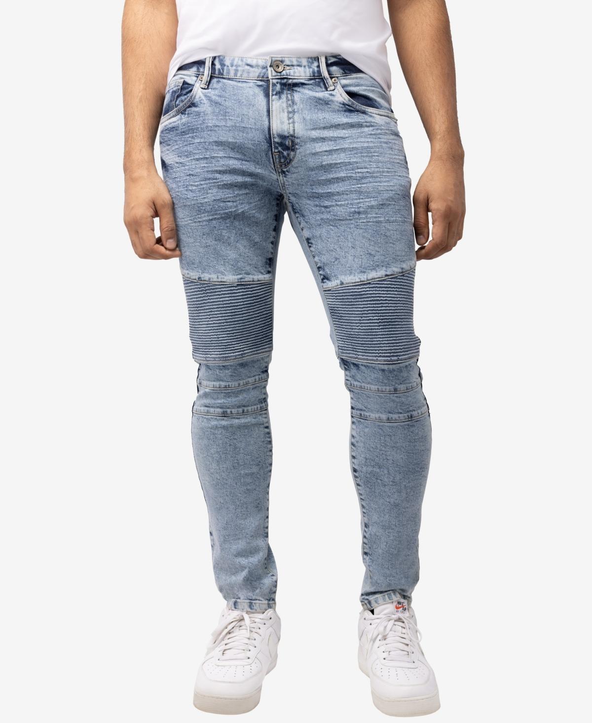 Raw X Mens Skinny Fit Moto Jeans Product Image