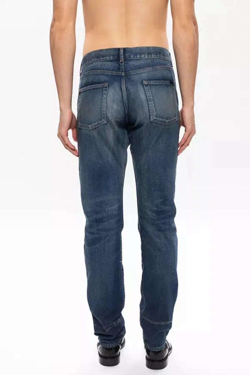 Sleek Designer Denim For The Modern Men's Man In Blue Product Image