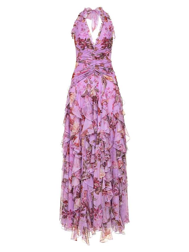 Womens Romantic Floral Haze Maxi Dress Product Image