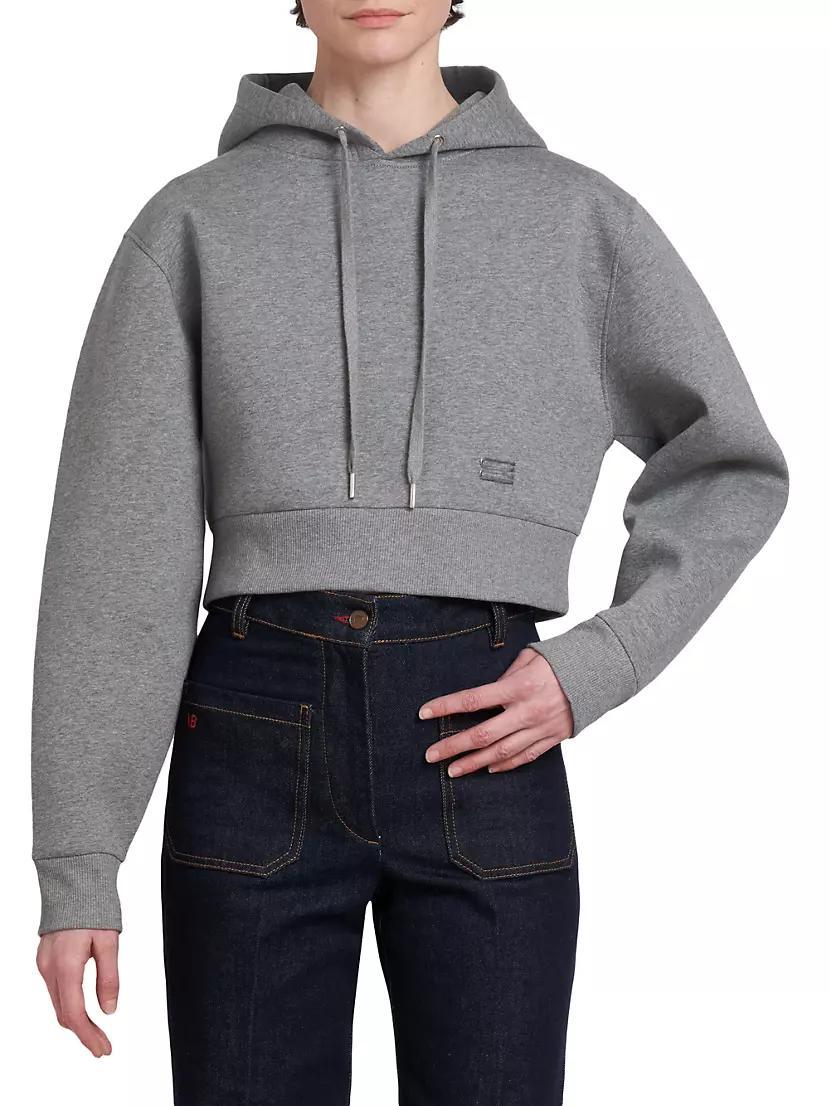 Womens Neoprene Cropped Hoodie Product Image