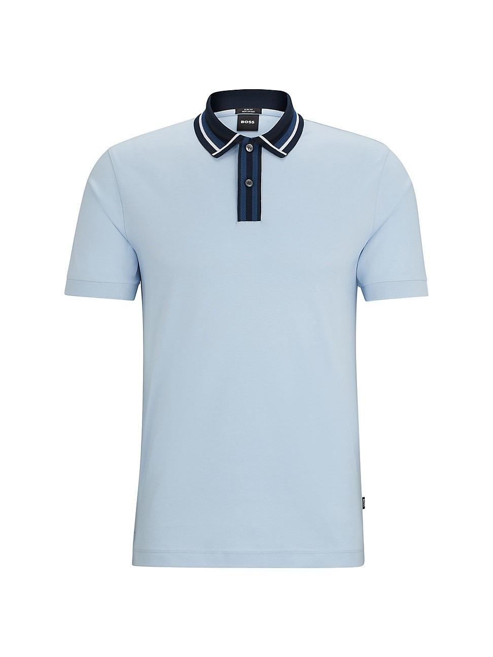 Mens Mercerized-Cotton Polo T-Shirt Product Image