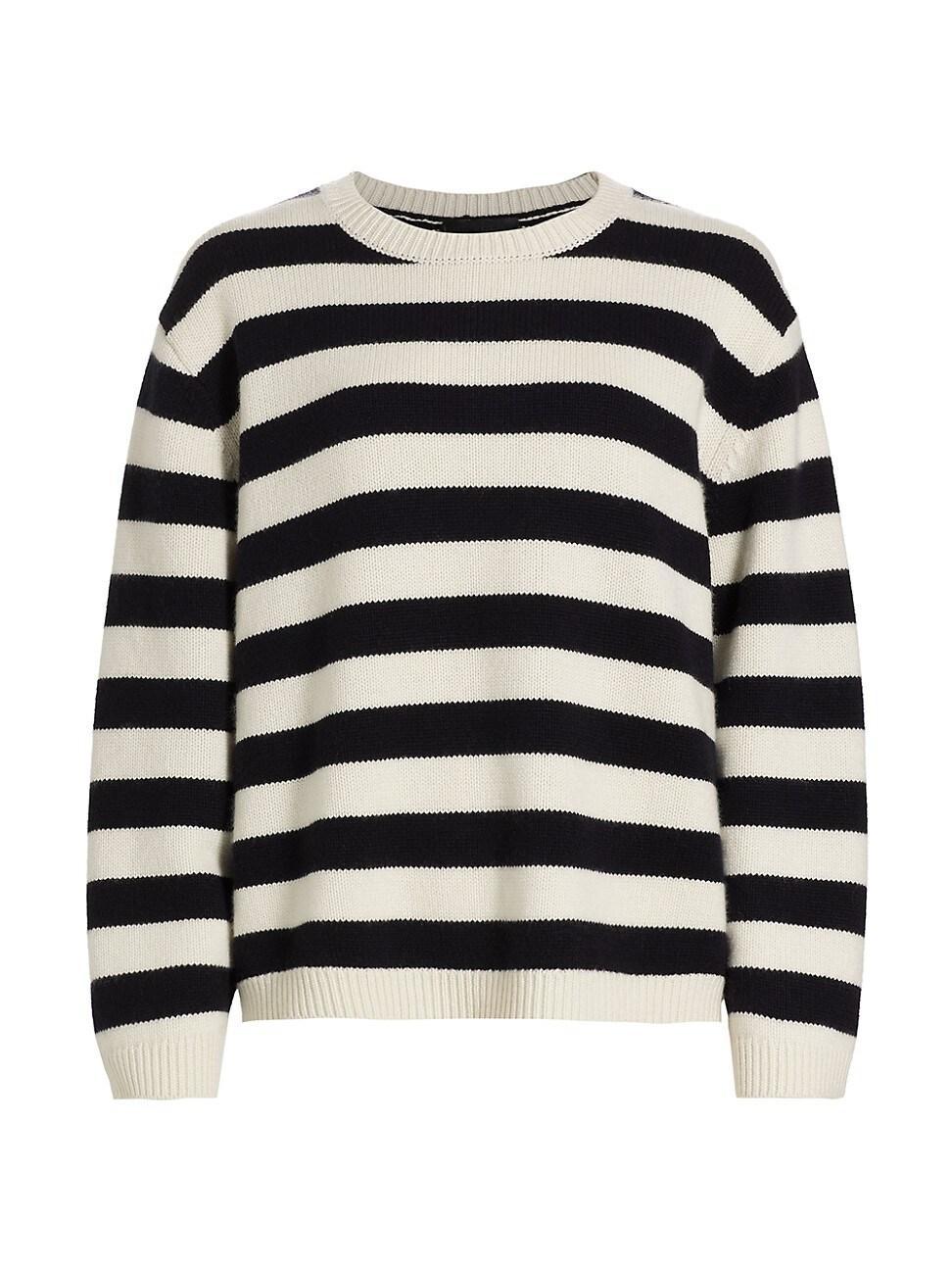 Womens Trina Striped Cashmere Sweater product image