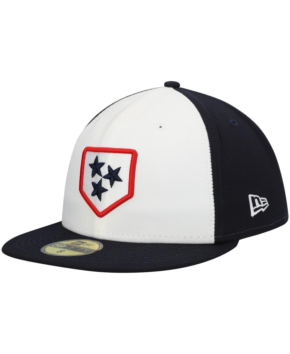 Mens New Era White Nashville Sounds Authentic Collection Team Alternate 59FIFTY Fitted Hat Product Image