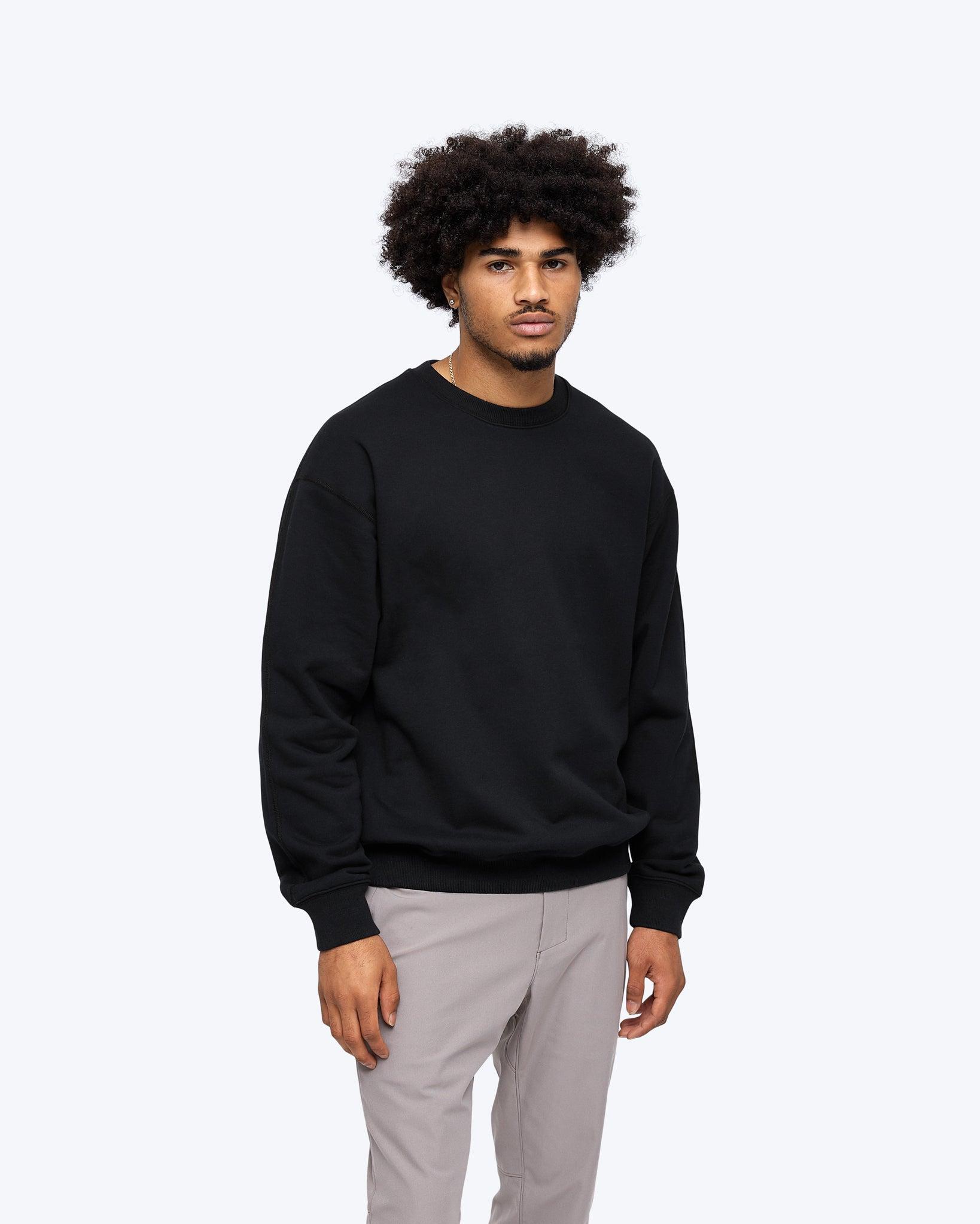 Midweight Terry Relaxed Crewneck - Vault Male Product Image