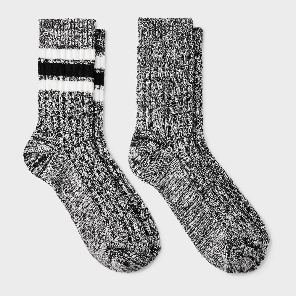 Womens Lightweight Cable Knit 2pk Boot Socks - All In Motion 4-10 Product Image