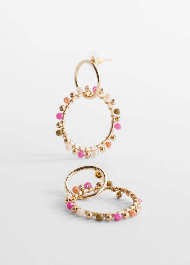 MANGO - Crystal beads earrings - One size - Women Product Image