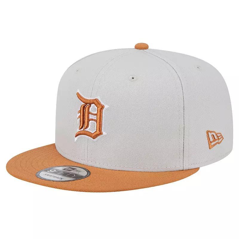 Mens New Era Khaki Detroit Tigers Color Pack Two Tone 9FIFTY Snapback Hat Product Image