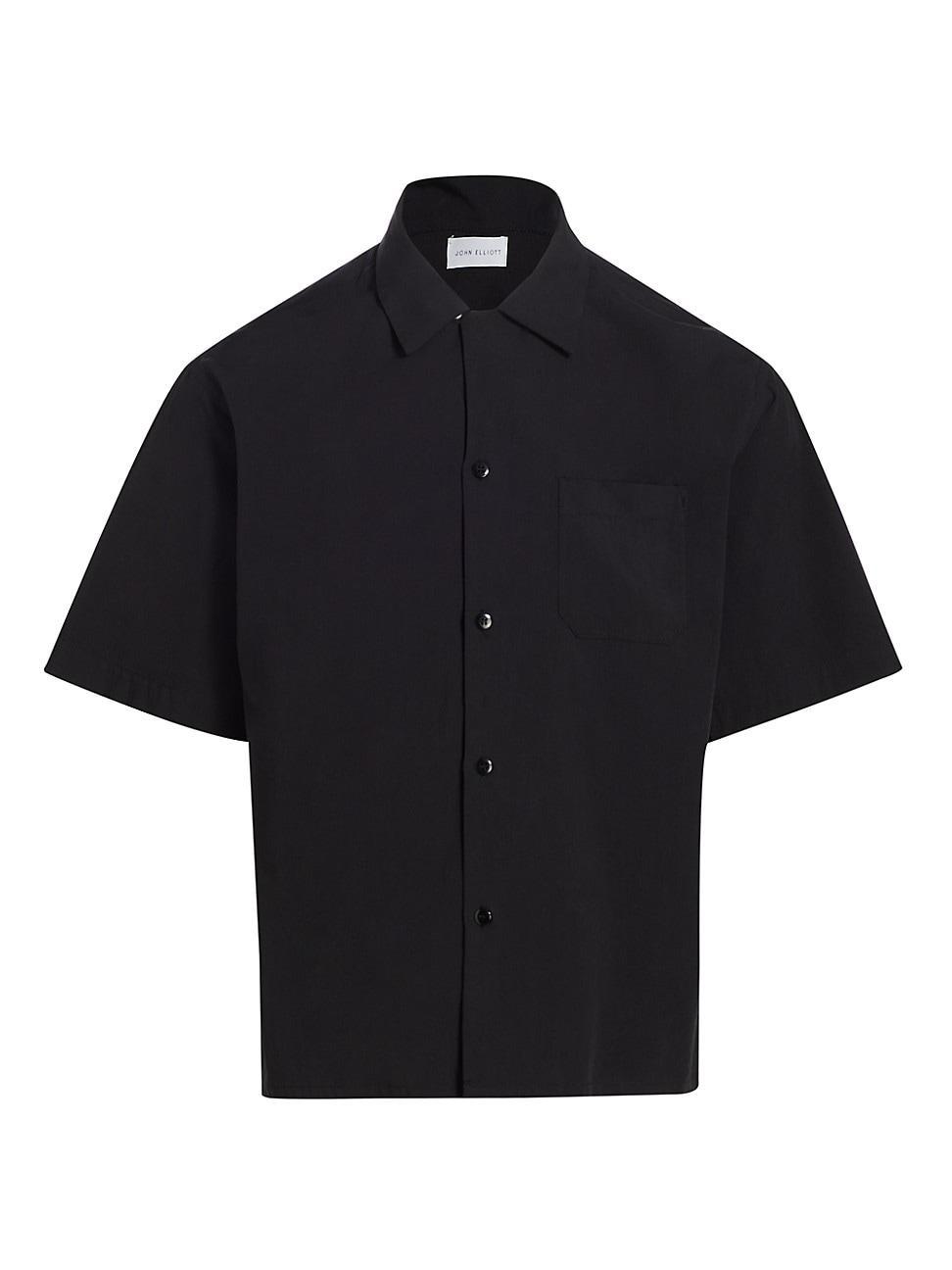 JOHN ELLIOTT Camp Shirt Solid Size L, M, XL/1X. Product Image