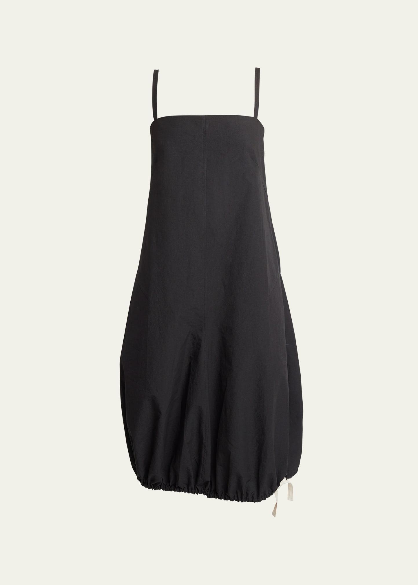 Jacqueline Crinkle Poplin Drawstring Midi Dress Product Image