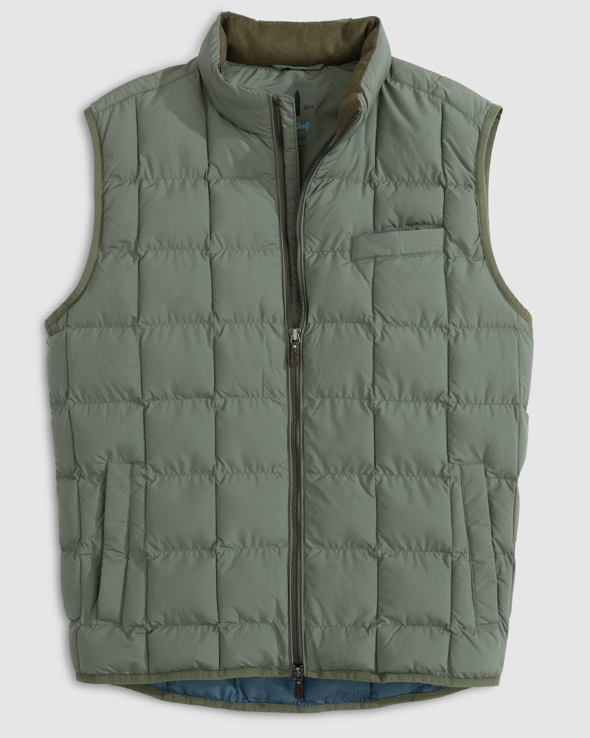 Enfield Zip Front Quilted Puffer Vest Male Product Image