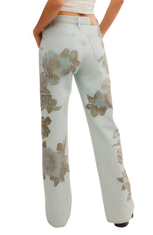 Tinsley Floral Straight Leg Jeans In Daylight Combo Product Image