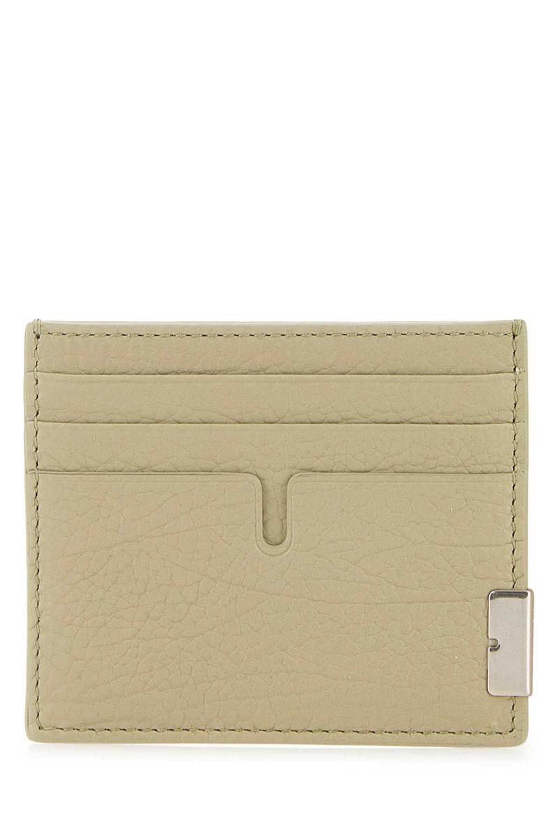 BURBERRY Tall B Cut Cardholder In Green Product Image