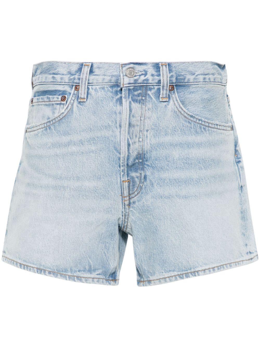 Parker Wide-leg Mini Shorts In Multi Product Image