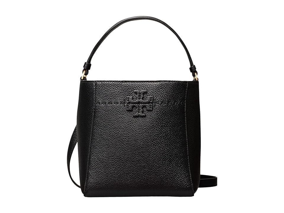 Tory Burch McGraw Small Leather Bucket Bag Product Image