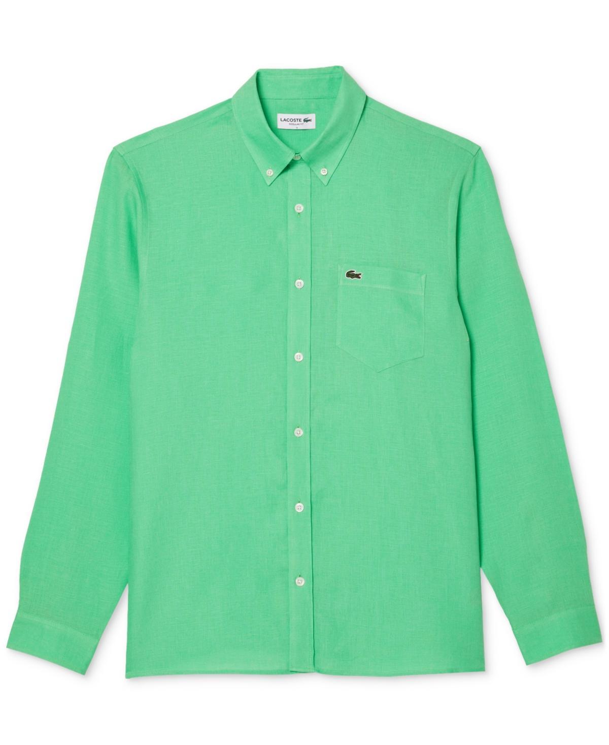 Mens Linen Button-Down Shirt Product Image