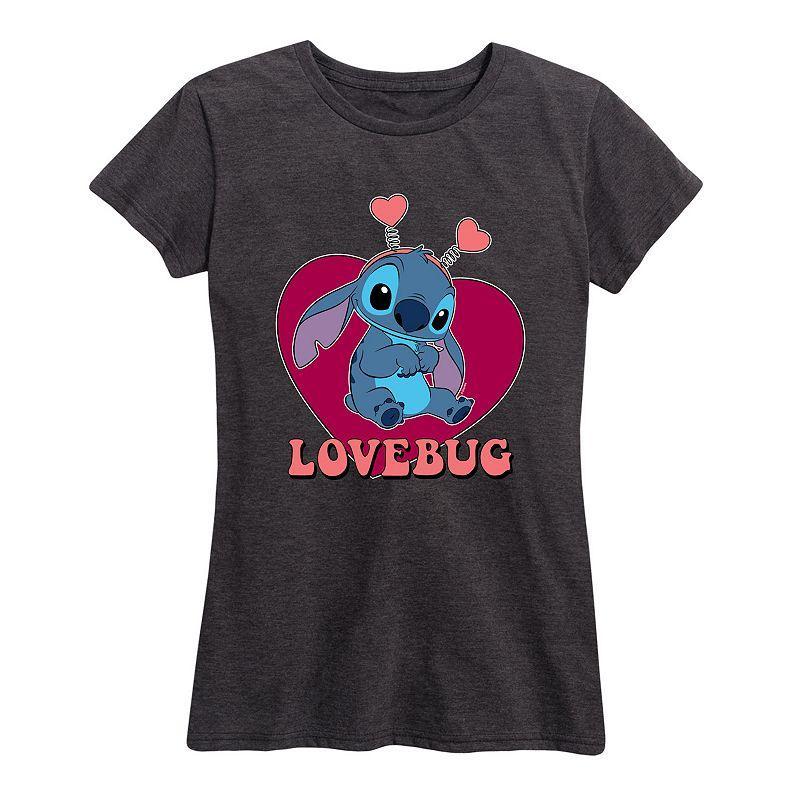 Disneys Lilo & Stitch Womens Lovebug Graphic Tee Product Image