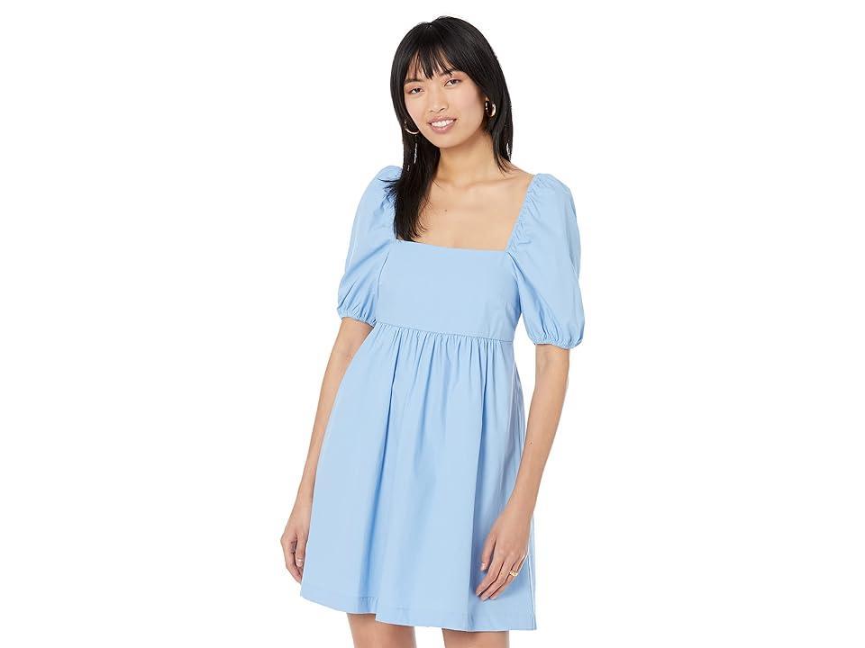 MANGO Miri-H Dress (Light Pastel Blue) Women's Clothing Product Image