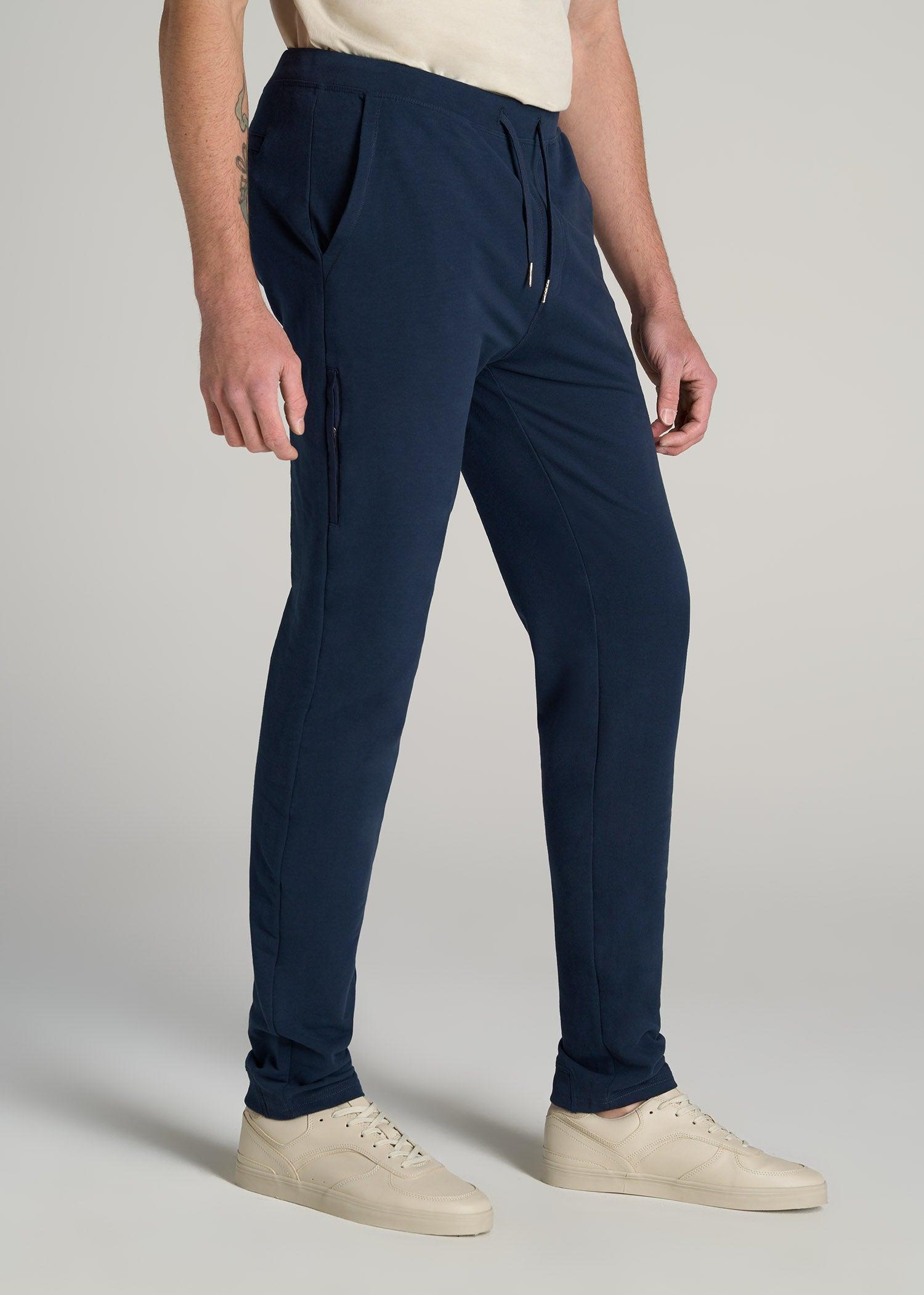 Microsanded French Terry Sweatpants for Tall Men in Army Brush Male Product Image