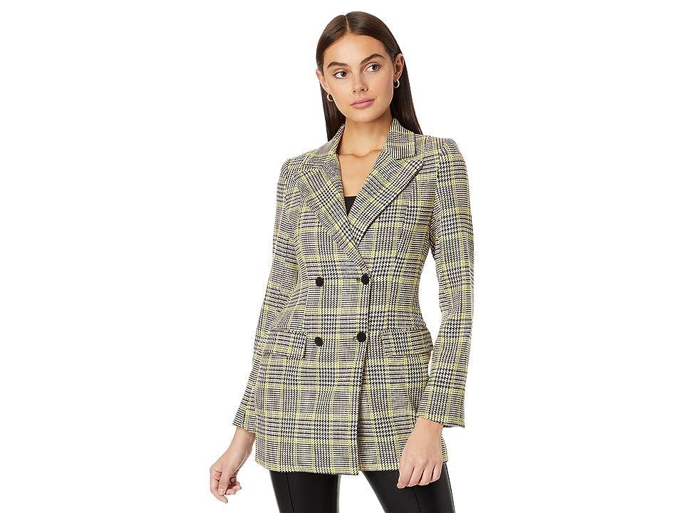 line and dot Gabbie Suit Dress (Charcoal Grey/Chartreuse) Women's Dress Product Image