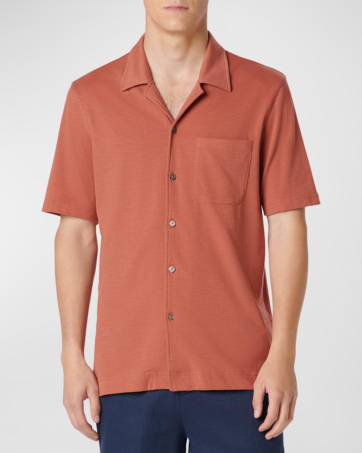 Mens Cotton-Blend Camp Shirt Product Image