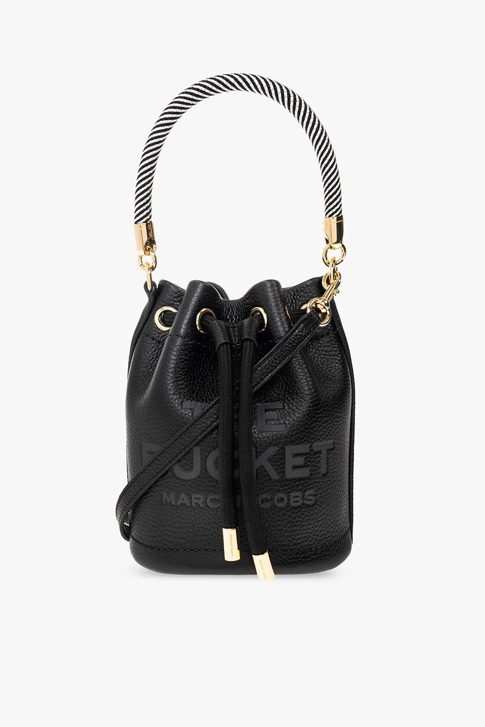 MARC JACOBS The  Micro Leather The Bucket Bag In Black Product Image