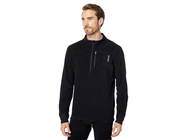 Hot Chillys La Montana Zip-T Black) Men's Clothing Product Image