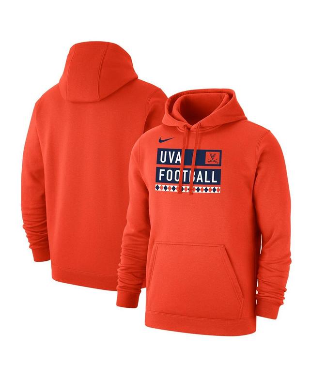 Mens Nike Orange Virginia Cavaliers Football Fan Pullover Hoodie Product Image