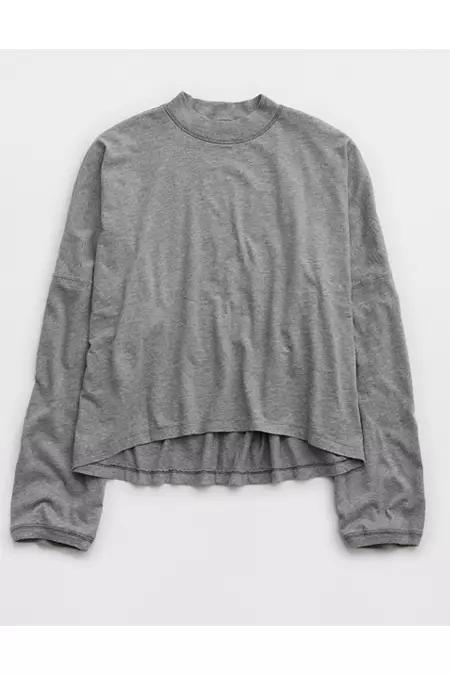 Aerie Cozy Long Sleeve Mockneck T-Shirt Women's Product Image