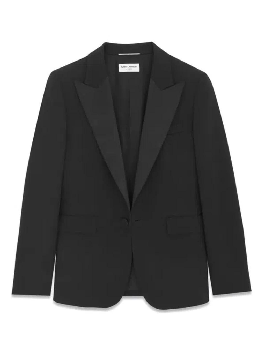 Smoking Jacket In Black Product Image