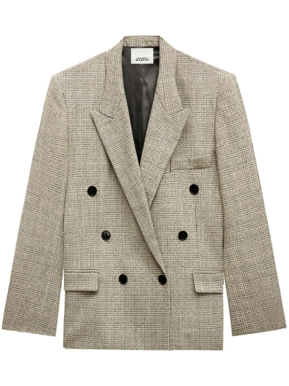 ISABEL MARANT Klero Double Breasted Blazer In Multicolour Product Image